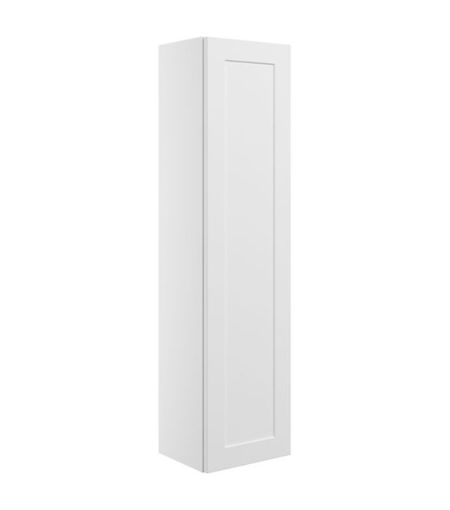 Fairway 300mm Wall Hung 1 Door Tall Unit - Matt White