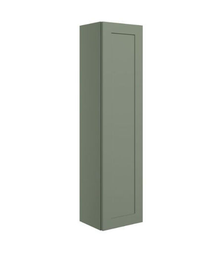 Fairway 300mm Wall Hung 1 Door Tall Unit - Matt Reed Green