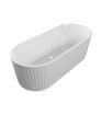Stonecross Fluted Freestanding 1700x750x570mm 0TH Bath