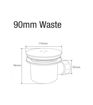 MX Standard Hi-Flow Waste and Chrome Grill