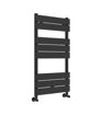 Trent Square Ladder Radiator (500x840mm) - Black