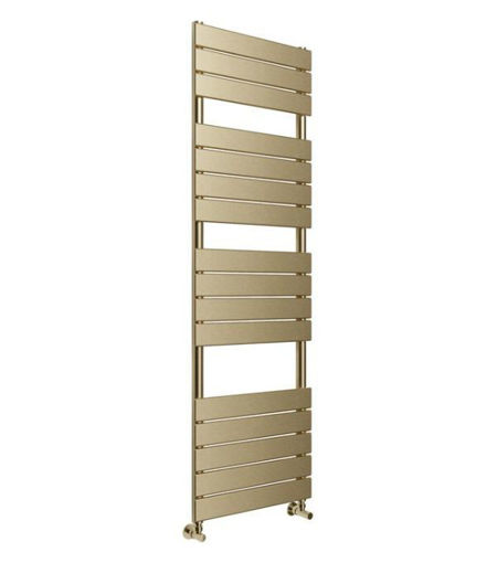 Trent Square Ladder Radiator (500x1500mm) - Brushed Brass