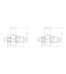 Patterned Matt Black Radiator Valves - Straight