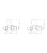 Patterned Brushed Bronze Radiator Valves - Straight
