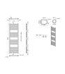 Grafton Straight 30mm Ladder Radiator (500x1600x30mm) - Brushed Bronze