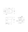 //2Go Rimless Back To Wall WC & Soft Close Seat