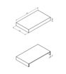 Naseby 800mm Wall Hung White Marble Basin Shelf & Brushed Bronze Bottle Trap