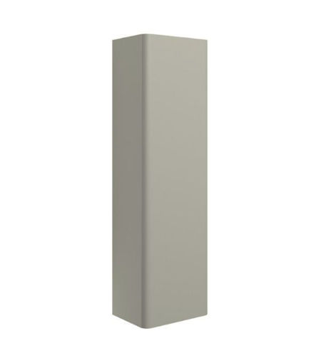 Mosel 350mm Wall Hung 1 Door Tall Unit - Matt Latte