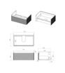 Mosel 805mm Wall Hung 1 Drawer Basin Unit & Basin - Matt White