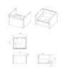 Mosel 500mm Wall Hung 1 Drawer Basin Unit & Basin - Matt Black