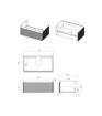 Mosel 805mm Wall Hung 1 Drawer Basin Unit & Basin - Matt Black