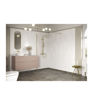 Coniston 1100mm Wetroom Panel & Support Bar - Brushed Brass
