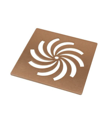 Ultra-Slim Tray Waste Cover - Brushed Bronze
