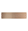 Linear Tray Waste Cover - Brushed Bronze