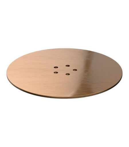 Low Profile Tray Waste Cover - Brushed Bronze
