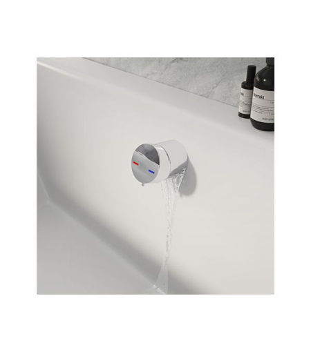 Bath Overflow Filler w/Integrated Valve - Chrome
