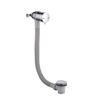 Bath Overflow Filler w/Integrated Valve - Chrome