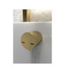 Bath Overflow Filler w/Integrated Valve - Brushed Brass