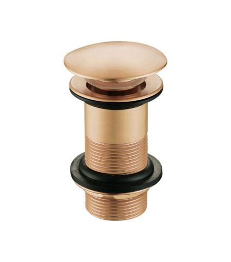 Unslotted Mushroom Basin Waste (1 1/4") - Brushed Bronze