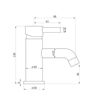 Scarborough Cloakroom Basin Mixer & Waste - Brushed Bronze