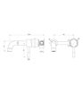 Scarborough 155mm Wall Mounted Basin Mixer - Brushed Bronze