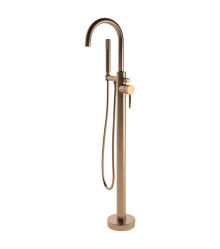 Scarborough Floor Standing Bath/Shower Mixer - Brushed Bronze