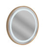 Chatsworth 600mm Round Front-Lit LED Mirror - Brushed Bronze