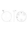 Kendal 500mm Round Mirror - Brushed Bronze