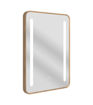 Freeman 500x700mm Rounded Front-Lit LED Mirror - Brushed Bronze