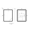 Cotswold 600mm Rectangle Front-Lit LED Mirror - Brushed Brass