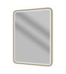 Cotswold 600mm Rectangle Front-Lit LED Mirror - Brushed Bronze