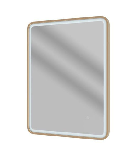 Cotswold 600mm Rectangle Front-Lit LED Mirror - Brushed Bronze