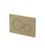 Round Push Button Flushplate - Brushed Brass