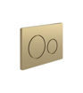 Round Push Button Flushplate - Brushed Bronze