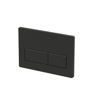 Rectangle Push Button Flushplate - Black