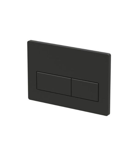 Rectangle Push Button Flushplate - Black