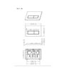 Rectangle Push Button Flushplate - Black