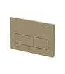 Rectangle Push Button Flushplate - Brushed Brass