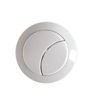 Dual Push Button Cover (Rod) - Matt White