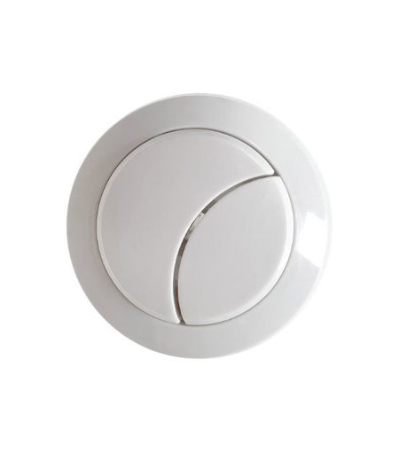 Dual Push Button Cover (Rod) - Matt White