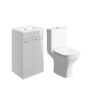 Avon 510mm Floor Standing Unit & Close Coupled WC Pack - Grey Gloss