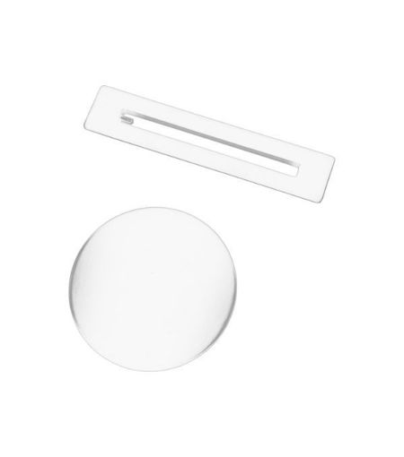 Floor Standing Bath Overflow & Waste Cover - White