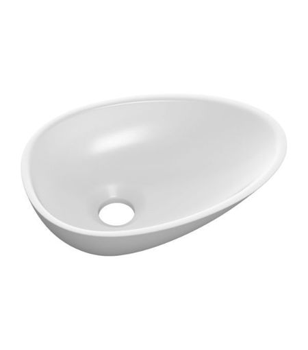 Abington 320x220mm Mini Resin Washbowl - White