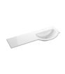 1244mm Standard Round One-Piece Basin & Overflow Ring - Right Hand