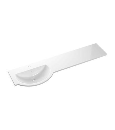 1544mm Standard Round One-Piece Basin & Overflow Ring - Left Hand