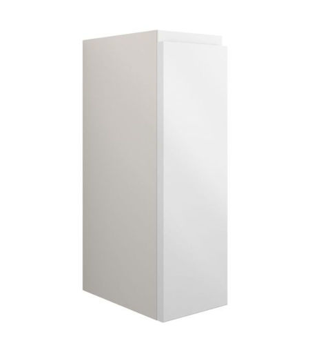 Cedar 200mm Standard Toilet Roll Unit - White Gloss (Grey Cab)