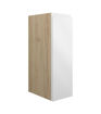 Cedar 200mm Standard Toilet Roll Unit - White Gloss (Oak Cab)