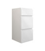 Cedar 300mm Standard 3 Drawer Unit - White Gloss (Grey Cab)