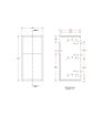 Cedar 300mm Standard 3 Drawer Unit - White Gloss (Grey Cab)