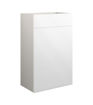 Cedar 500mm Standard WC Unit - White Gloss (Grey Cab)